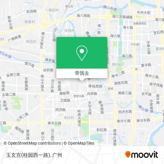 玉玄宫(桂园西一路)地图