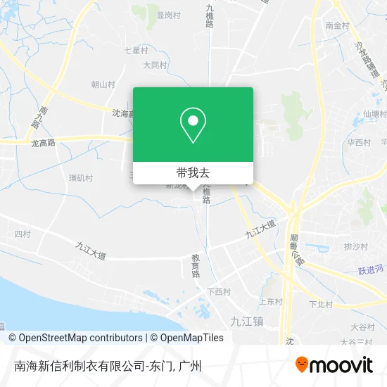 南海新信利制衣有限公司-东门地图