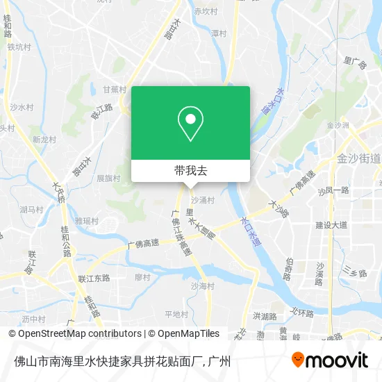 佛山市南海里水快捷家具拼花贴面厂地图