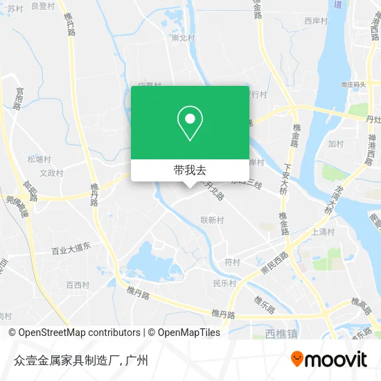 众壹金属家具制造厂地图