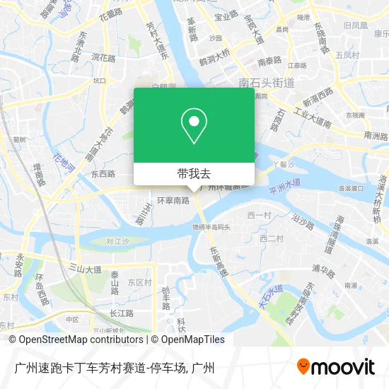 广州速跑卡丁车芳村赛道-停车场地图
