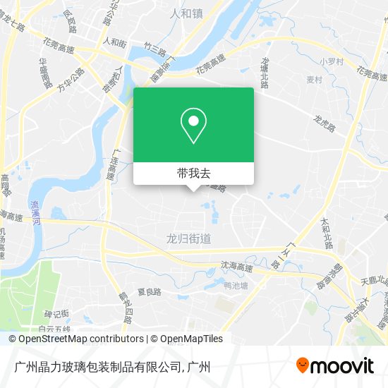 广州晶力玻璃包装制品有限公司地图