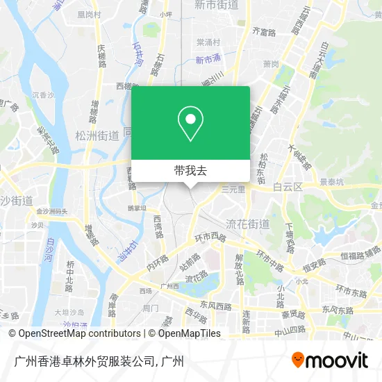 广州香港卓林外贸服装公司地图