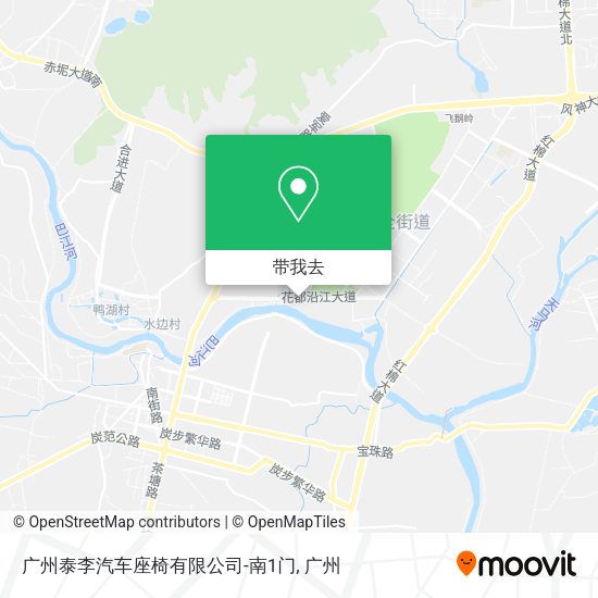 广州泰李汽车座椅有限公司-南1门地图
