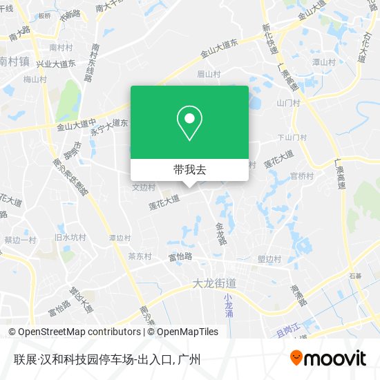 联展·汉和科技园停车场-出入口地图