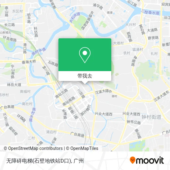 无障碍电梯(石壁地铁站D口)地图