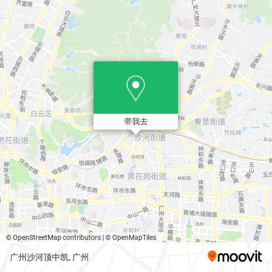 广州沙河顶中凯地图