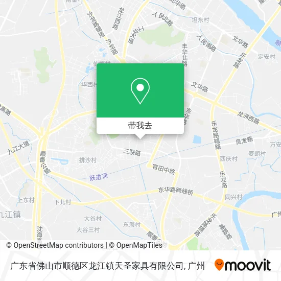 广东省佛山市顺德区龙江镇天圣家具有限公司地图