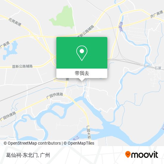葛仙祠-东北门地图