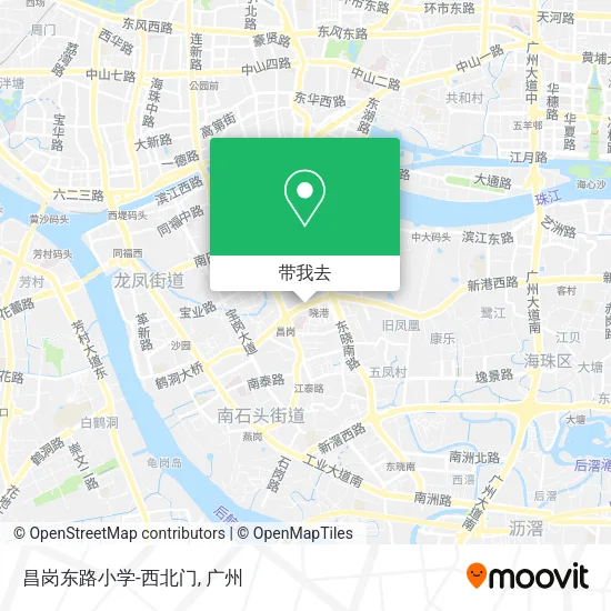 昌岗东路小学-西北门地图