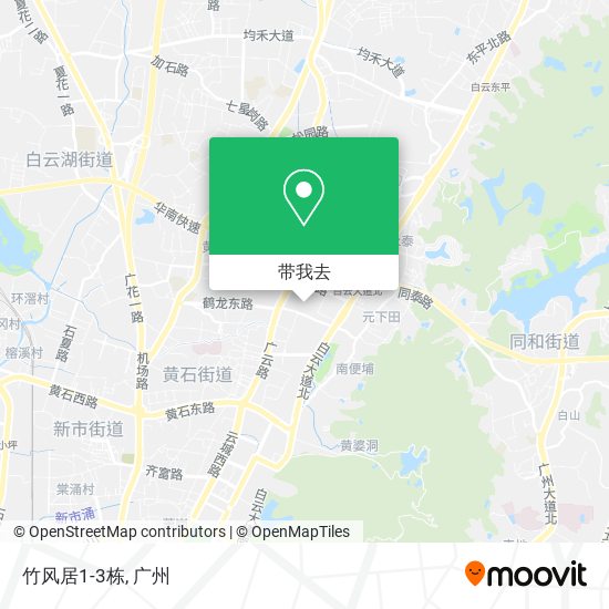 竹风居1-3栋地图