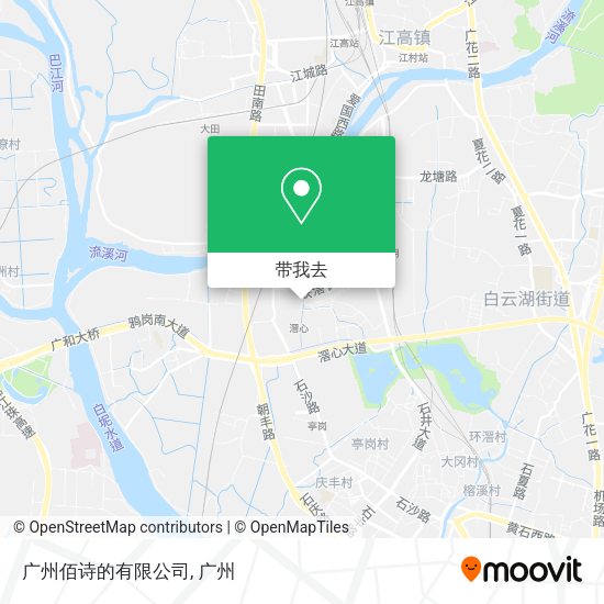 广州佰诗的有限公司地图
