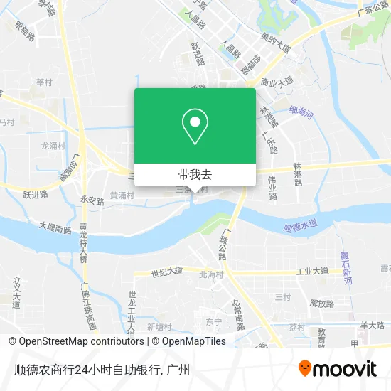 顺德农商行24小时自助银行地图