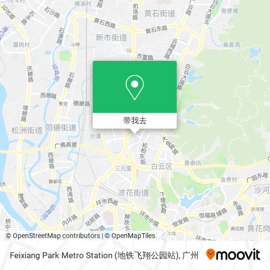 Feixiang Park Metro Station (地铁飞翔公园站)地图