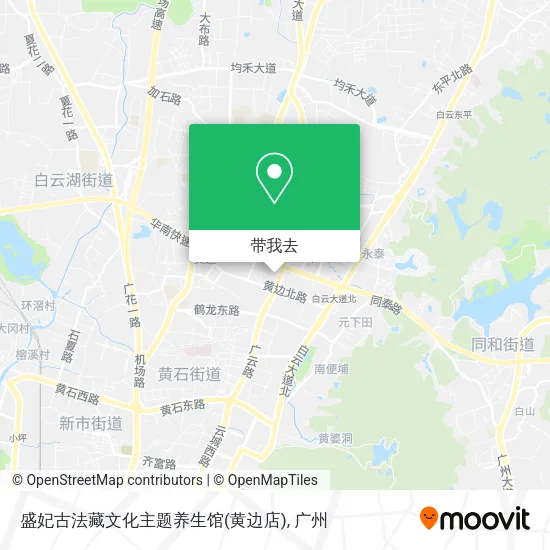 盛妃古法藏文化主题养生馆(黄边店)地图