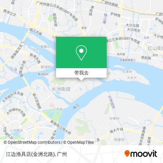 江边渔具店(金洲北路)地图