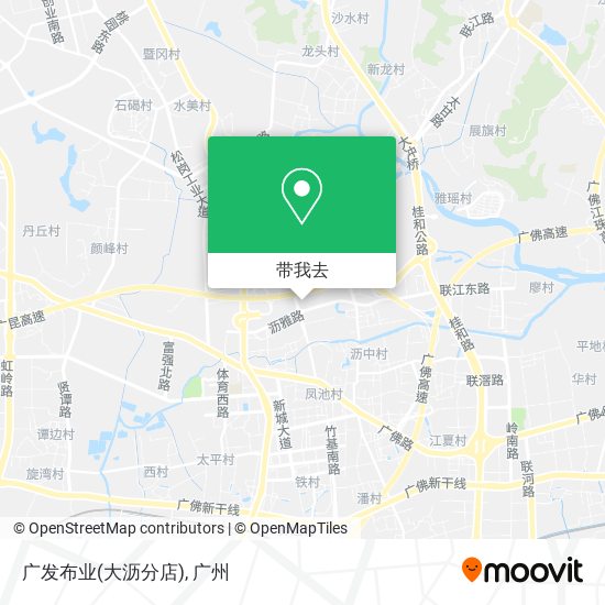 广发布业(大沥分店)地图