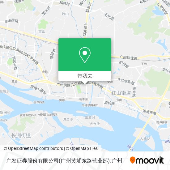 广发证券股份有限公司(广州黄埔东路营业部)地图