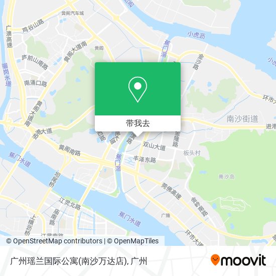 广州瑶兰国际公寓(南沙万达店)地图