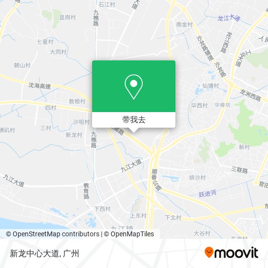 新龙中心大道地图