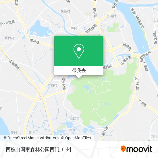 西樵山国家森林公园西门地图