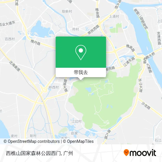 西樵山国家森林公园西门地图