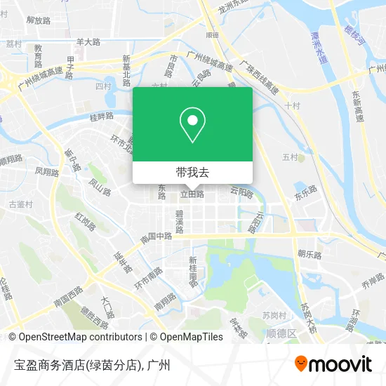 宝盈商务酒店(绿茵分店)地图