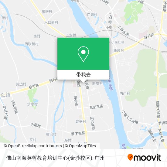 佛山南海英哲教育培训中心(金沙校区)地图