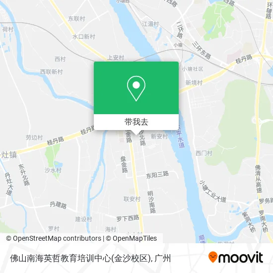 佛山南海英哲教育培训中心(金沙校区)地图