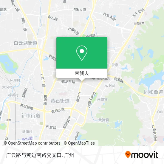 广云路与黄边南路交叉口地图