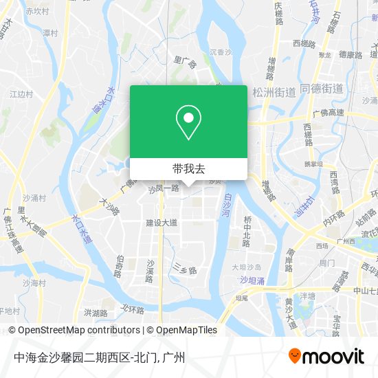 中海金沙馨园二期西区-北门地图