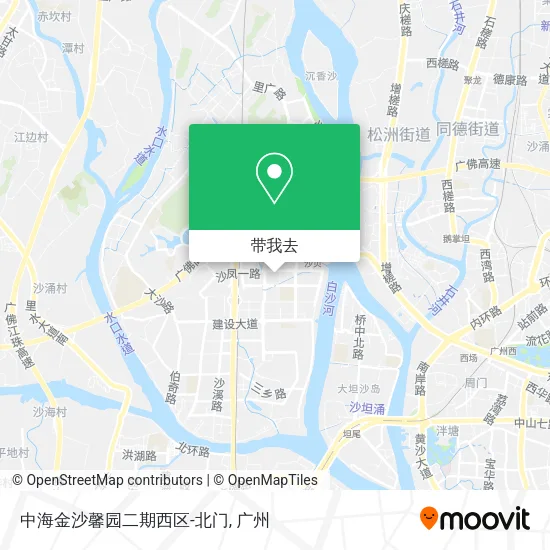 中海金沙馨园二期西区-北门地图