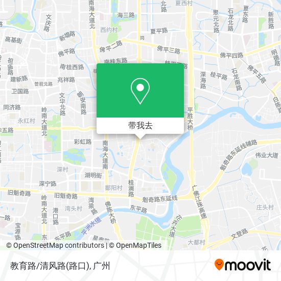 教育路/清风路(路口)地图