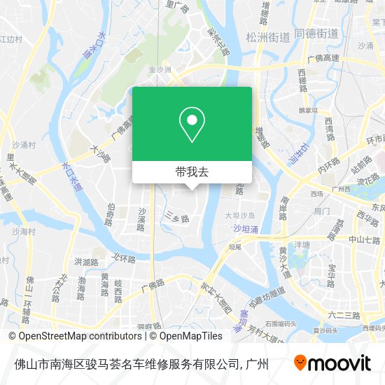 佛山市南海区骏马荟名车维修服务有限公司地图