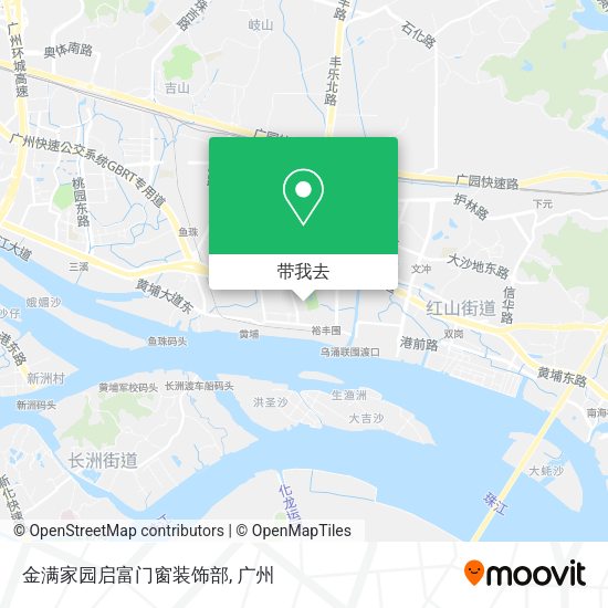 金满家园启富门窗装饰部地图