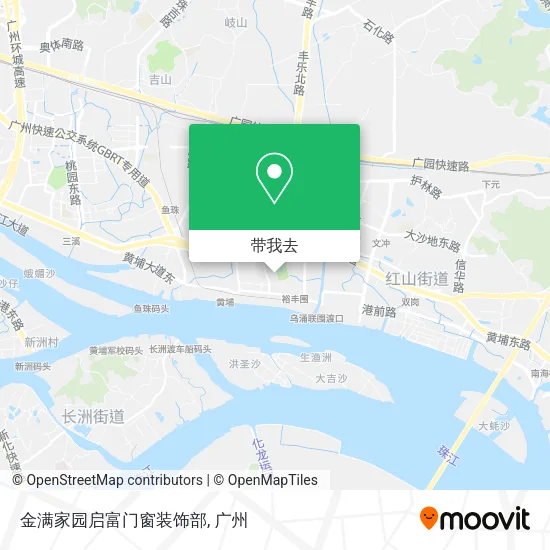 金满家园启富门窗装饰部地图