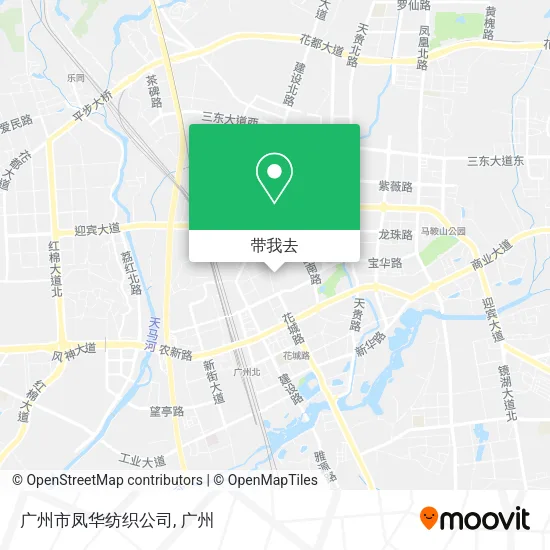 广州市凤华纺织公司地图