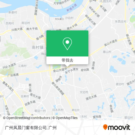 广州凤晨门窗有限公司地图