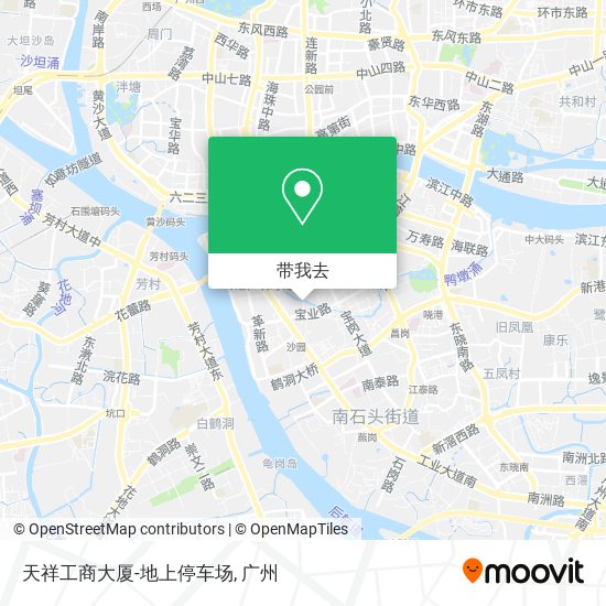 天祥工商大厦-地上停车场地图