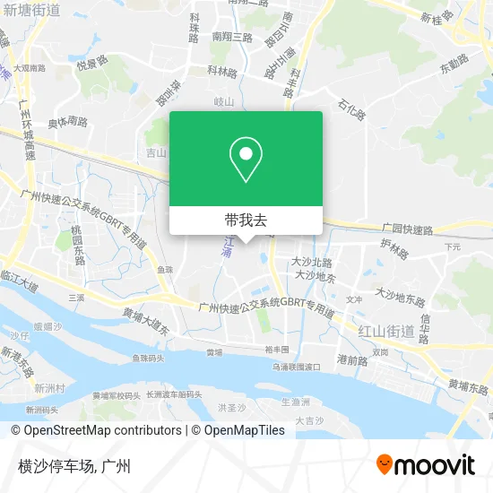 横沙停车场地图