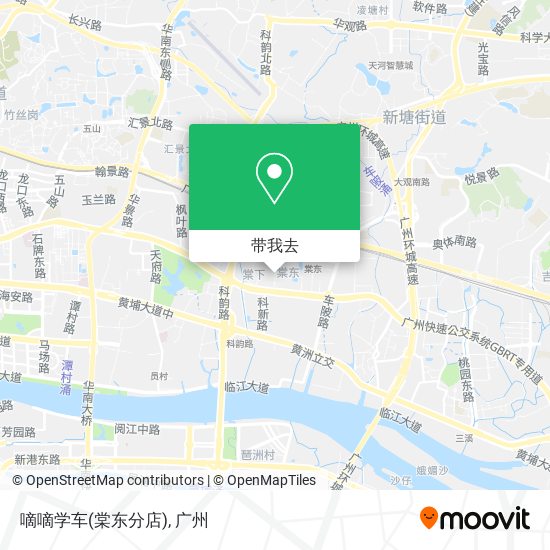 嘀嘀学车(棠东分店)地图