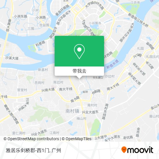 雅居乐剑桥郡-西1门地图