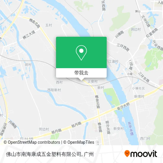 佛山市南海康成五金塑料有限公司地图