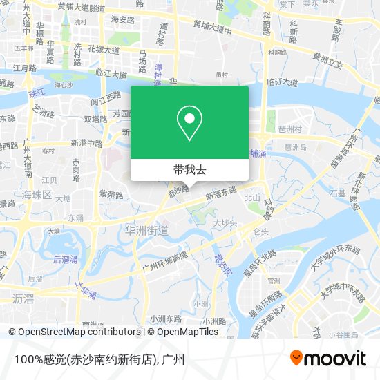 100%感觉(赤沙南约新街店)地图