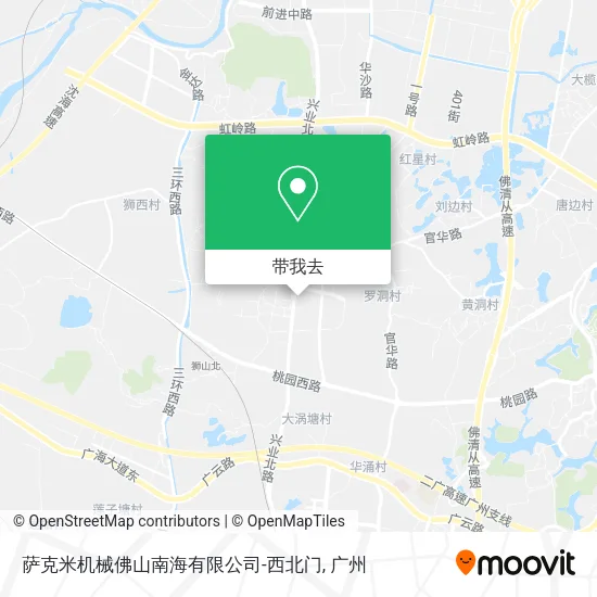 萨克米机械佛山南海有限公司-西北门地图