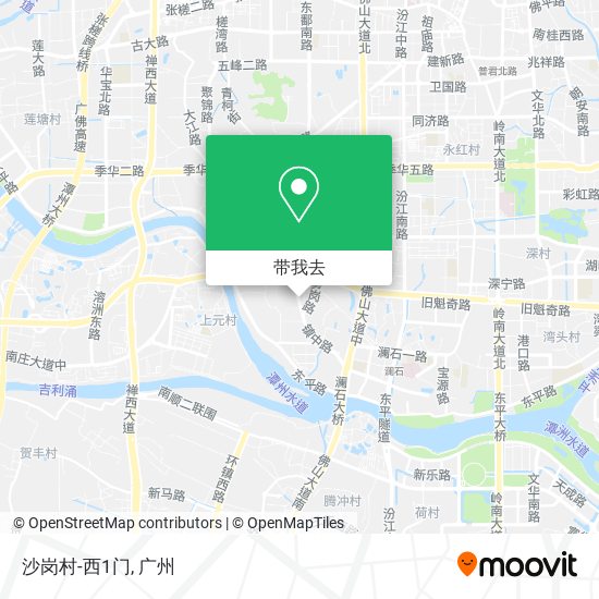 沙岗村-西1门地图