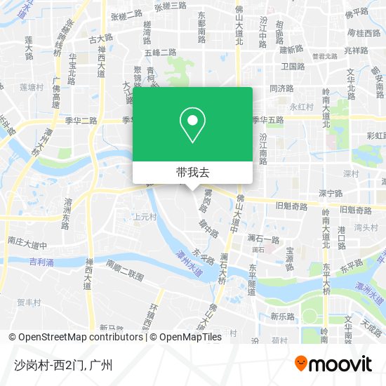 沙岗村-西2门地图