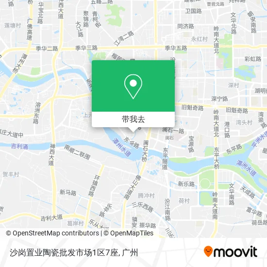 沙岗置业陶瓷批发市场1区7座地图