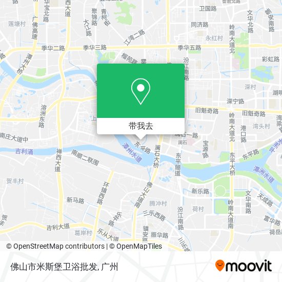 佛山市米斯堡卫浴批发地图