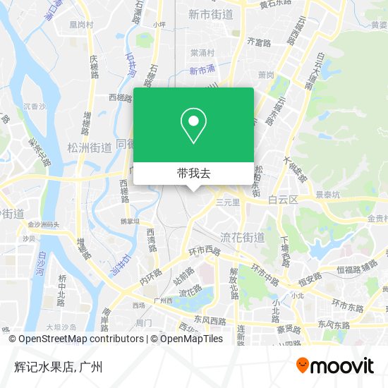 辉记水果店地图
